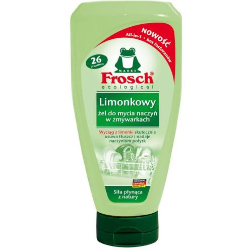 FROSCH Limonkowy żel do mycia naczyń w zmywarkach 650ml (713677) - Środki czyszczące - Clean-24.pl