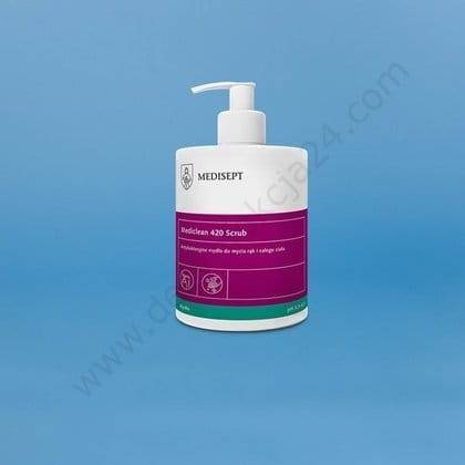 MEDISEPT 420 Scrub 500ML antybakteryjne mydło w płynie z dozownikiem  - Higiena osobista - Clean-24.pl