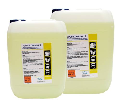 CATILON det 2 - Alkaliczny preparat z aktywnym chlorem przeznaczony do maszynowego mycia naczyń 10l - Chemia profesjonalna - Clean-24.pl