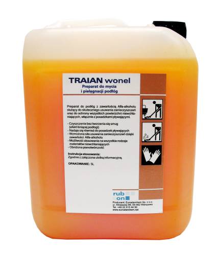 TRAIAN Wonel - Preparat do podłóg drewnianych - 5L - Chemia profesjonalna - Clean-24.pl