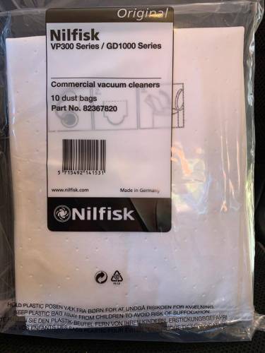 Oryginalne worki do Nilfisk VP 300 - worki do odkurzacza - Clean-24.pl