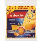 Vileda Ściereczka uniwersalna z jonami srebra 3 sztuki - Ściereczki i gąbki - Clean-24.pl