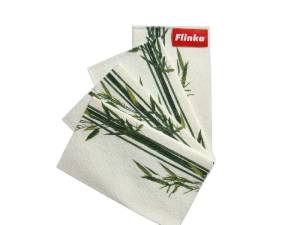 Ścierka z włókien bambusa i ryżu o właściwościach antybakteryjnych