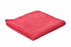 CleanPRO Duża ścierka z mikrofazy 220g/m2 czerwona - 40x40cm